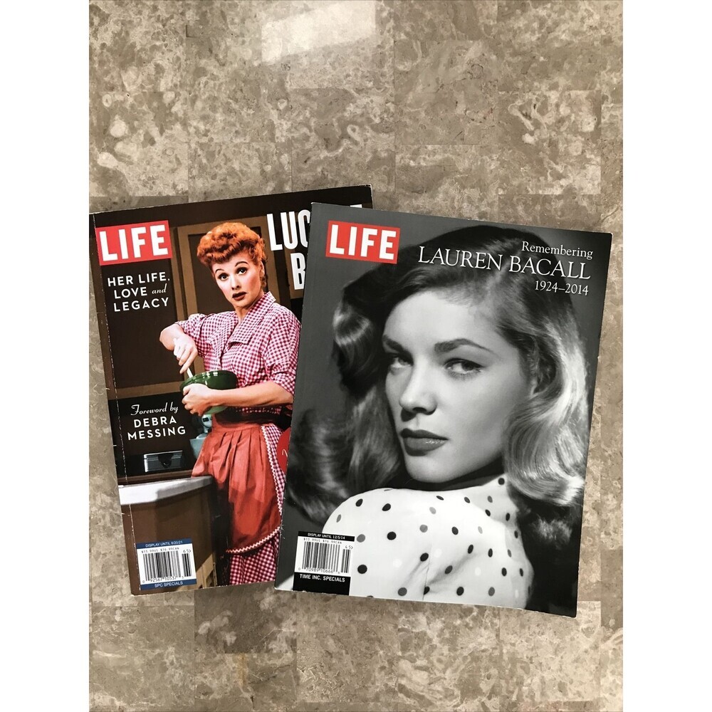 Life Magazine, Lauren Bacall And Lucille Ball